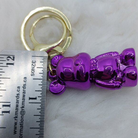 2/$19 Space Bear Metallic purple keychain - Picture 5 of 6